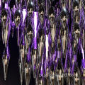 Candelabro de lustre moderno para lobby de hotel de luxo